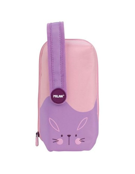 Trousse d'écolier Milan Animals Violet 22,5 x 11,5 x 11 cm | Tienda24 Tienda24.eu