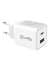 Wall Charger 2-in-1 Celly White 20 W | Tienda24 Tienda24.eu