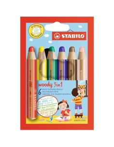 Matite colorate Stabilo Woody 3 in 1 3 in 1 Multicolore da Stabilo, Materiali da disegno - Ref: S8427721, Precio: €11.91, Des...