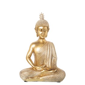 Decorative Figure Alexandra House Living Golden Acrylic Plastic Melamin Buddha by Alexandra House Living, Collectables - Ref:...