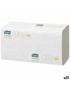 Hand-drying paper Tork Pack White (21 Units) by Tork, Paper towels - Ref: S8427788, Price: €132.72, Discount: %