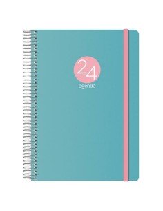 Agenda Finocam Bleu quarto 15,5 x 21,2 cm 2024-2025 Enseignant | Tienda24 Tienda24.eu