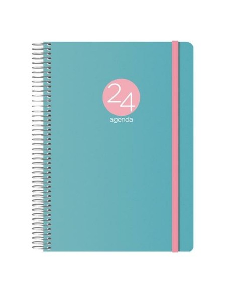 Agenda MEMPHIS DOHE 2024 Anual Verde 15 x 21 cm | Tienda24 Tienda24.eu