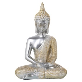 Statua Decorativa Alexandra House Living Dorato Argentato Acrilico Plastica Melammina Buddha di Alexandra House Living, Ogget...