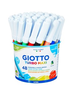 Set of Felt Tip Pens Giotto Maxi 48 Units Multicolour by Giotto, Drawing materials - Ref: S8428122, Price: 16,41 €, Discount: %