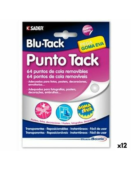 Masilla Bostik Blu Tack Reutilizable (12 Unidades) | Tienda24 Tienda24.eu