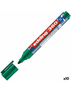 Whiteboard marker Edding 360 Rechargeable Green (10 Units) by Edding, Dry Erase & Wet Erase Markers - Ref: S8428268, Price: 1...