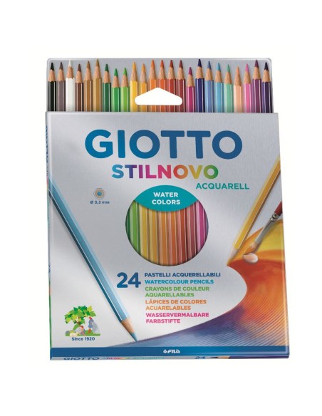 Matite Colorate Acquerellabili Giotto Stilnovo 24 Pezzi Multicolore da Giotto, Materiali da disegno - Ref: S8428734, Precio: ...