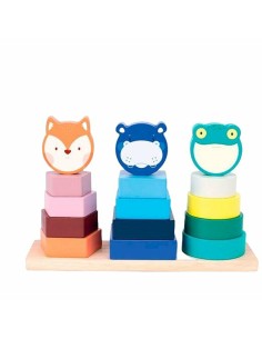 Bauspiel + Figuren Woomax tiere 16 Stücke 7 x 7 x 1,5 cm (6 Stück) | Tienda24 Tienda24.eu