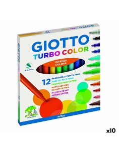 Set of Felt Tip Pens Giotto Turbo Color Multicolour (10 Units) by Giotto, Fineliners - Ref: S8428926, Price: €17.30, Discount: %