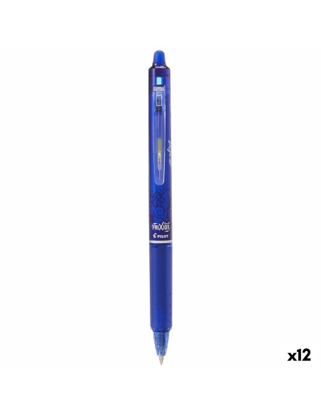 Boligrafo de tinta líquida Pilot Frixion Clicker Azul 0,4 mm (12 Unidades) | Tienda24 Tienda24.eu