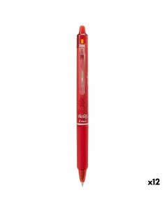 Esferográfica de tinta líquida Pilot Frixion Clicker Vermelho 0,4 mm (12 Unidades) de Pilot, Canetas de tinta líquida - Ref: ...