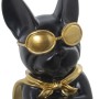 Deko-Figur Alexandra House Living Schwarz Gold Kunststoff Brillen Hund 12 x 15 x 32 cm von Alexandra House Living, Sammlerstü...