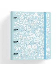 Ring binder Kappa Blue night Navy Blue 27 x 32 x 3.5 cm | Tienda24 Tienda24.eu