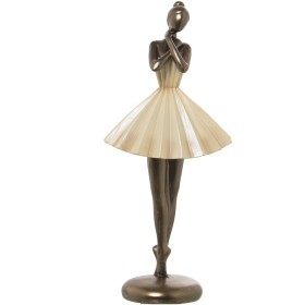 Figura Decorativa Alexandra House Living Beige Dorado Plástico Bailarina 13 x 17 x 32 cm de Alexandra House Living, Coleccion...