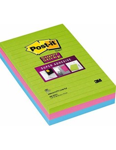 Haftnotizen Post-it Super Sticky Gelb 76 x 76 mm 6 Stücke (24 Stück) | Tienda24 Tienda24.eu