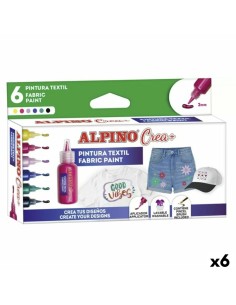 Malerei-Set Alpino Fabric Paint Textil (6 Stück) von Alpino, Stoffmalfarben - Ref: S8429225, Preis: 29,17 €, Rabatt: %