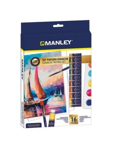 Set di pittura a guazzo Manley 16 Pezzi Multicolore da Manley, Colori - Ref: S8429263, Precio: 18,56 €, Descuento: %