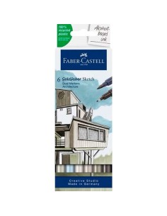 Set di Pennarelli Faber-Castell Goldfaber Sketch - Architecture Doppia 6 Pezzi da Faber-Castell, Penne a punta porosa - Ref: ...