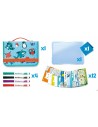 Drawing Set Maped Travel Board 18 Pieces | Tienda24 Tienda24.eu