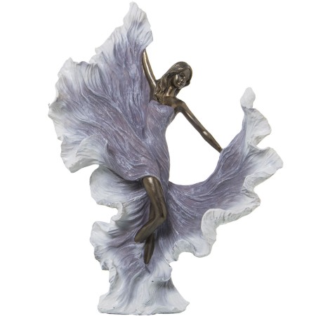 Figura Decorativa Alexandra House Living Blanco Dorado Plástico Mujer 13 x 23 x 30 cm de Alexandra House Living, Coleccionabl...