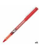 Liquid ink pen Pilot V-5 Hi-Tecpoint Red 0,3 mm (12 Units) | Tienda24 Tienda24.eu