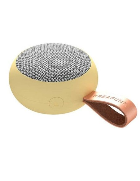 Altifalante Bluetooth Portátil Kreafunk Amarelo 6 W | Tienda24 Tienda24.eu