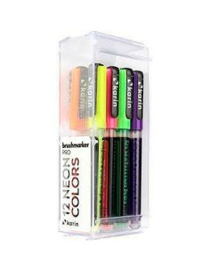 Set di Pennarelli Karin Brushmarker Pro Neon 12 Pezzi da Karin, Penne a punta porosa - Ref: S8429812, Precio: 17,80 €, Descue...