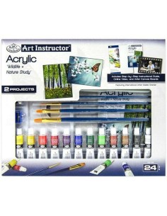 Set di colori acrilici Royal & Langnickel Art Instructor 24 Pezzi Multicolore da Royal & Langnickel, Colori - Ref: S8430282, ...