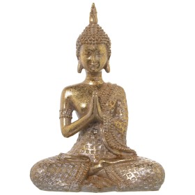 Decorative Figure Alexandra House Living Golden Plastic Buddha 12 x 20 x 27 cm by Alexandra House Living, Collectables - Ref:...