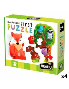 Puzzle HEADU Montessori Forêt (4 Unités) de HEADU, Puzzles classiques - Ref: S8430581, Precio: 52,85 €, Descuento: %