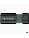 Memoria USB Verbatim Store'n'Go PinStripe Negro 16 GB | Tienda24 Tienda24.eu