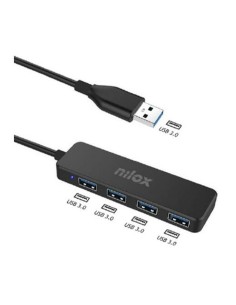 Hub USB Unitek H1107Q Noir | Tienda24 Tienda24.eu