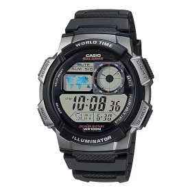 Montre Homme Casio WORLD TIME ILLUMINATOR Noir (Ø 43 mm) de Casio, Montres bracelet - Réf : S7273600, Prix : 60,74 €, Remise : %