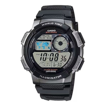 Montre Homme Casio WORLD TIME ILLUMINATOR Noir (Ø 43 mm) | Tienda24 - Global Online Shop Tienda24.eu