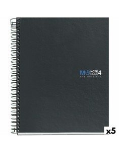 Caderno Pacsa Polipac Multicolor Din A4 5 Peças 80 Folhas | Tienda24 Tienda24.eu