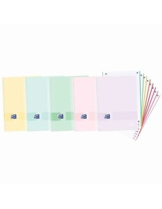 Notebook Pacsa Pink Multicolour Din A4 4 Pieces 80 Sheets | Tienda24 Tienda24.eu