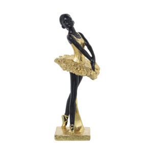 Decorative Figure Alexandra House Living Black Golden Acrylic Plastic Melamin Ballerina 12 x 11 x 27 cm by Alexandra House Li...