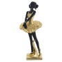 Statua Decorativa Alexandra House Living Nero Dorato Acrilico Plastica Melammina Ballerina 12 x 11 x 27 cm di Alexandra House...