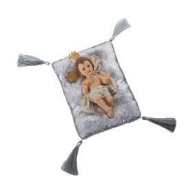 Figurine Décorative Alexandra House Living Argenté Plastique 12 x 15 x 23 cm Coussin Bébé Jésus de Alexandra House Living, No...