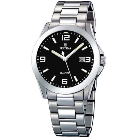 Montre Homme Festina F16376/4 Noir Argenté (Ø 40 mm) de Festina, Montres bracelet - Réf : S7274787, Prix : 104,91 €, Remise : %