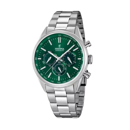 Men's Watch Festina F16820/R Green Silver by Festina, Wrist Watches - Ref: S7274807, Price: 142,67 €, Discount: %