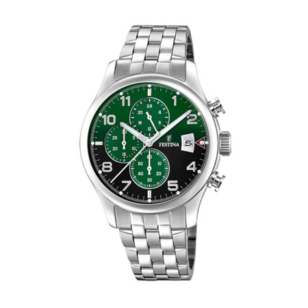 Relógio masculino Festina F20374/7 Verde Prateado de Festina, Relógios com braselete - Ref: S7274846, Preço: 145,85 €, Descon...