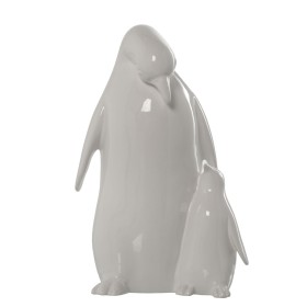 Figura Decorativa Alexandra House Living Branco Cerâmica Pinguim 18 x 18 x 31 cm de Alexandra House Living, Colecionáveis - R...