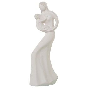 Figura Decorativa Alexandra House Living Bege Cerâmica Mulher Bebé 15 x 15 x 47 cm de Alexandra House Living, Colecionáveis -...