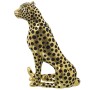 Figura Decorativa Alexandra House Living Negro Dorado Plástico Leopardo 12 x 22 x 27 cm de Alexandra House Living, Colecciona...