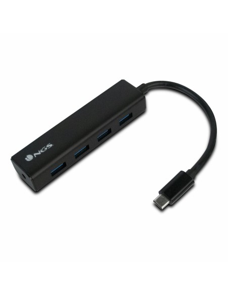 Hub USB 4 Ports NGS NGS-HUB-0054 Noir 5 Gbps | Tienda24 Tienda24.eu