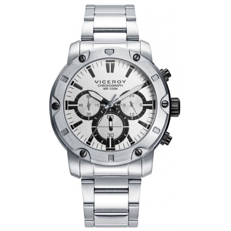 Men's Watch Viceroy 401275-87 Silver (Ø 44 mm) | Tienda24 - Global Online Shop Tienda24.eu