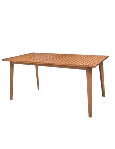 Table de Salle à Manger Norah 160 x 85 x 74 cm Bois Acier inoxydable | Tienda24 Tienda24.eu