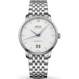 Men's Watch Mido BARONCELLI Silver (Ø 40 mm) by Mido, Wrist Watches - Ref: S7279037, Price: 878,25 €, Discount: %